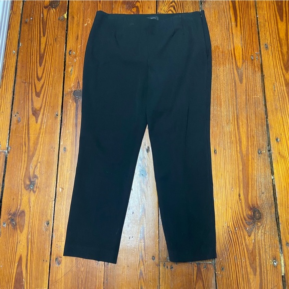 Talbots Refined Bi-Stretch Side-Zip Straight-Leg Curvy Fit Pants Size 16 Black - Picture 14 of 15
